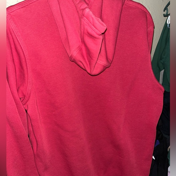 Nike Burgundy Hoodie with White Logo - Picture 3 of 3